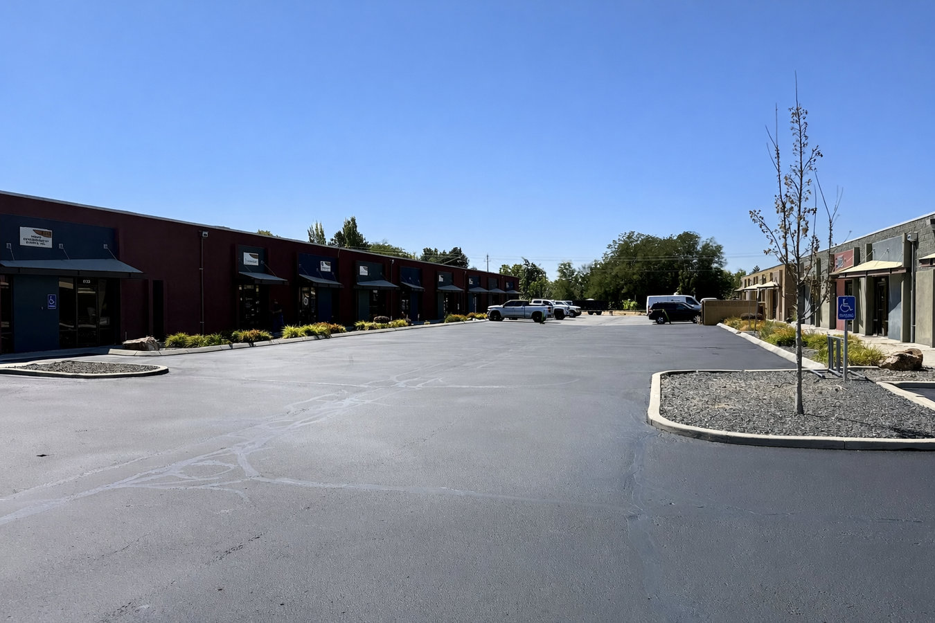 Concrete parking lot building in Jackson, TN